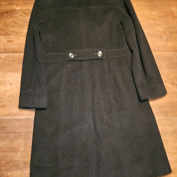 Long Black Pea coat Women's size 12 Kenneth Cole Reaction - Picture 5 of 7
